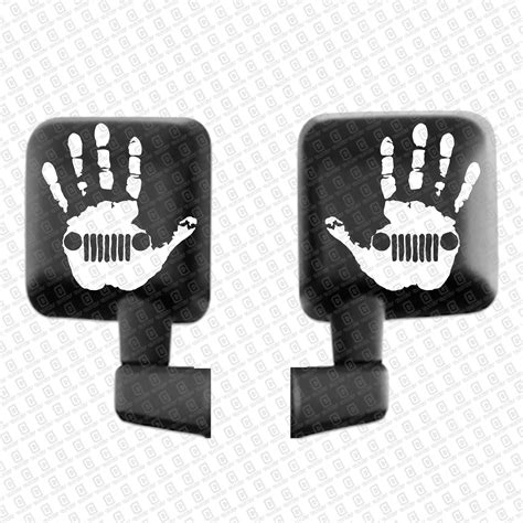 Pair Jeep Wave Vinyl Decal Jeep Wrangler Decal