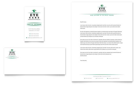 Professional letterhead template 1 document. Optometrist & Optician Business Card & Letterhead Template ...