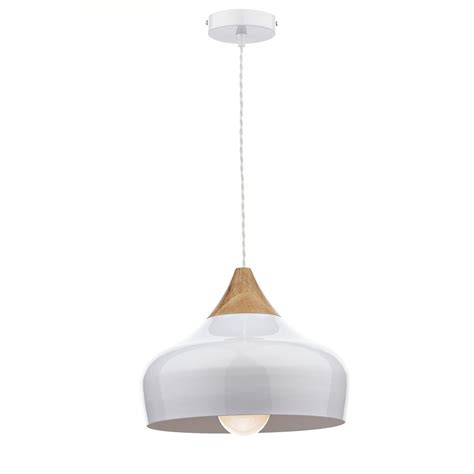 Hinkley somerset 11 1/2w heritage brass mini pendant light. Dar Lighting GAU0102 Gaucho White Ceiling Pendant Light with Wood Detail - Dar Lighting from The ...