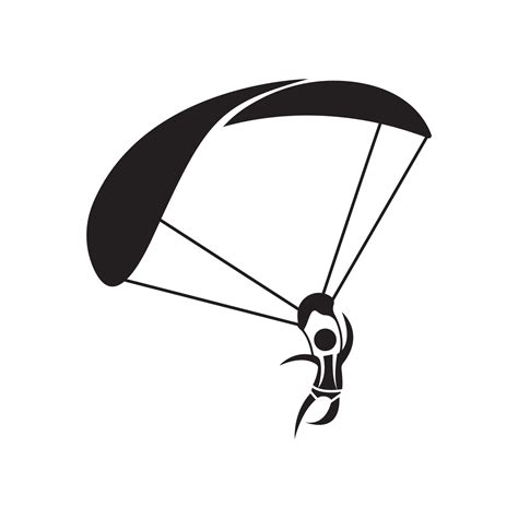 Paracaídas Logotipo Icono Diseño Y Símbolo Paracaidismo Vector 17127790