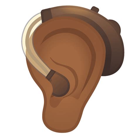 Ear With Hearing Aid Emoji Clipart Free Download Transparent Png