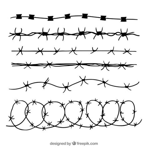 How To Draw Barbed Wire Step By Step At Drawing Tutorials