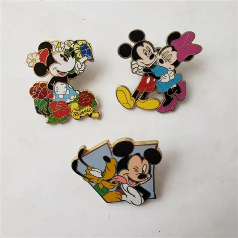 Disney Mickey Minnie Mouse Goofy Official Collectors Trading Pins Pre
