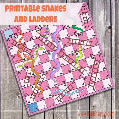 Free Printable Snakes And Ladders Game Or Blank Template One Of The