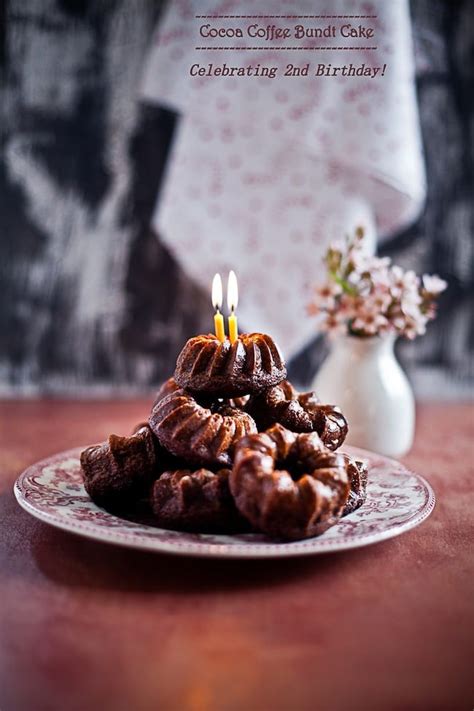 It serves four, but you might not want to share… Cocoa Coffee Mini Bundt Cake | Playful Cooking
