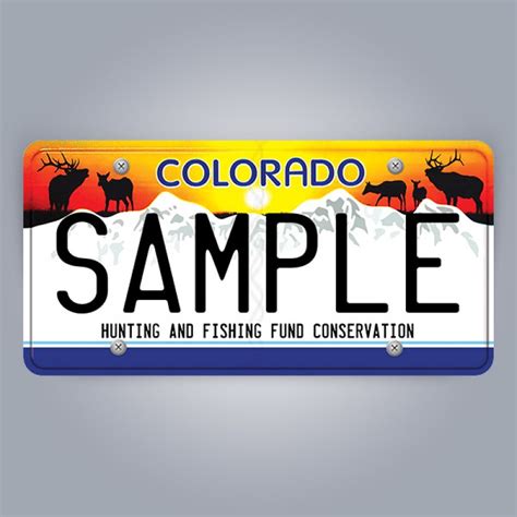 Colorado License Plate Replica Reflective