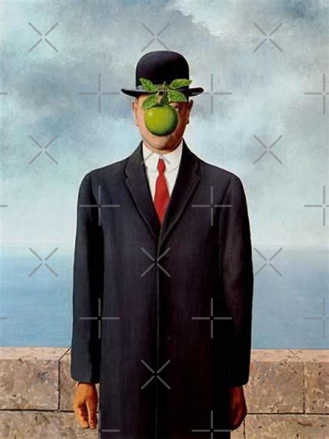 The Son Of Man By Rene Magritte 1964 Sticker For Sale By Imphives