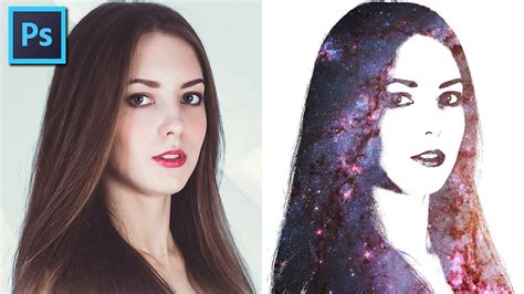Galaxy Double Exposure Effect Picture Photoshop Tutorial