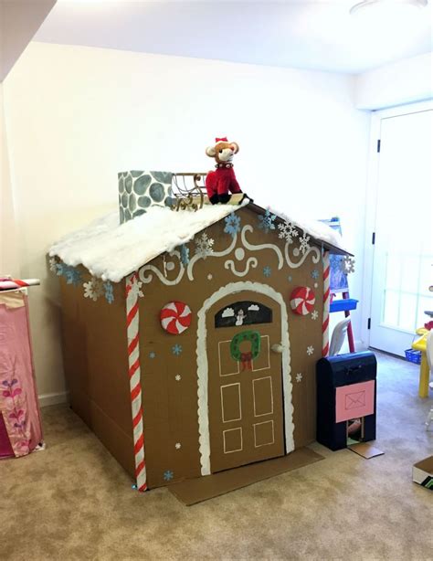 The Ultimate Cardboard Gingerbread House For Christmas Crazed Kids