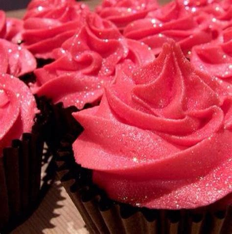 Pink Glitter Cupcakes Cupcake Cakes Food Sparkle Cupcakes