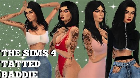 The Sims 4 Create A Sim Tatted Baddie Youtube