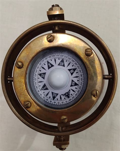 Polished Antique Brass Nautical Gimbal Compass At Rs 1200piece In Roorkee