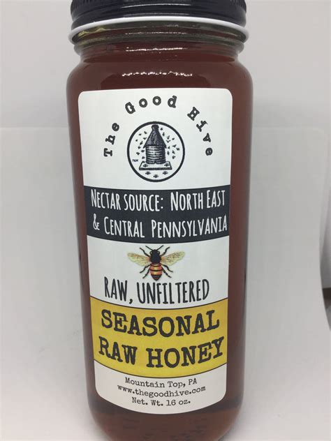 Raw Honey 16 Oz Glass