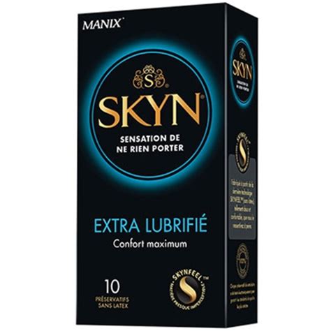 Skyn Extra Lubrifié 10 Préservatifs 100 Unites Préservatifs