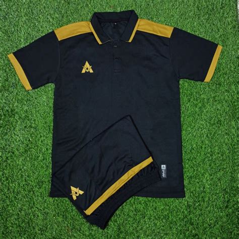 Jual NEW STELAN JERSEY FUTSAL JERSEY BOLA LARVA APPAREL HITAM GOLD KRAH