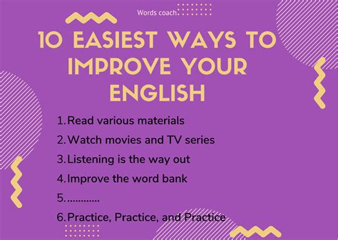 10 Easiest Ways To Improve Your English Word Coach