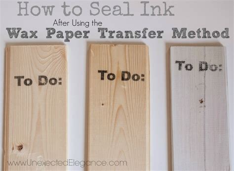Transfer Images Using Wax Paper Tutorial