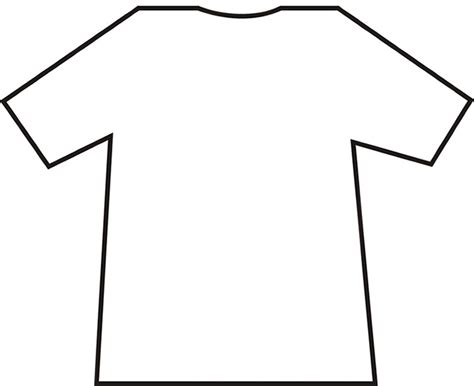 12 Printable T Shirt Template Images Blank T Shirt Outline Template