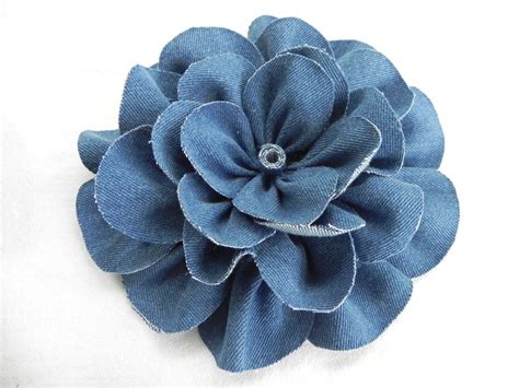 Make Large 14 Flowers Denim Flower Petal Style Flower It