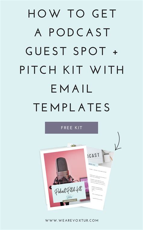 How To Get A Podcast Guest Spot Free Pitch Kit Podcasts Marketing