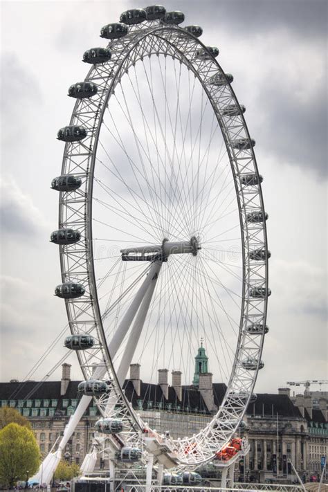 London Eye Wheel In London Uk Editorial Stock Photo Image Of Thames