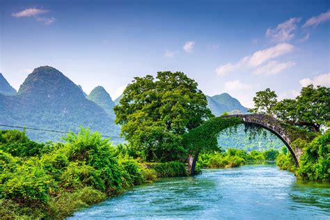 Yulong Bridge Bridge Nature Landscape Wallpapers Hd Desktop And