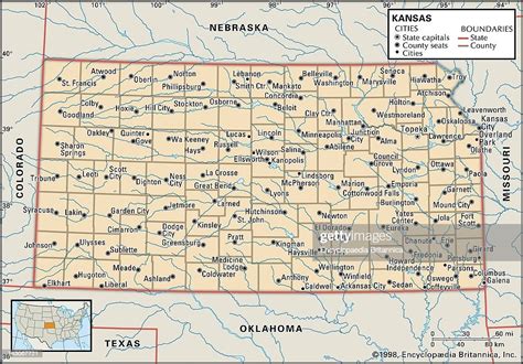 Political Map Of Kansas Political Map Of The State Of Kansas News