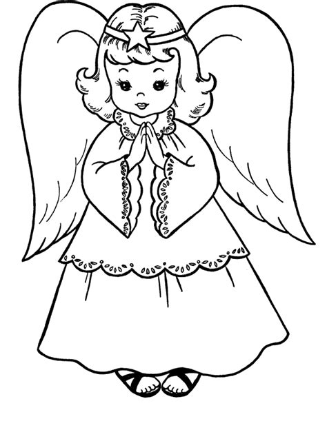 Gambar Angel Coloring Pages Fancy Free Printable Realistic Di Rebanas