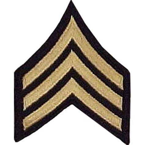 Civil Service Army Staff Sergeant Ssg E6 Cloth Rank For Asu Size Female