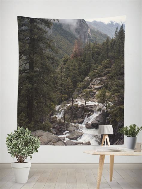 Yosemite Wilderness Wall Tapestry Wild Forest Scenic Wall Etsy