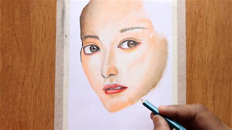 Realistic Face Drawing With Oil Pastel Easy Oil Pastel Drawing For
