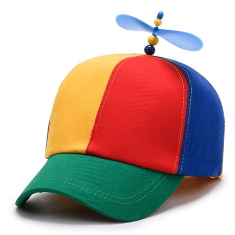 Adult Funny Helicopter Propeller Rainbow Adventure Dad Hat Baseball Cap