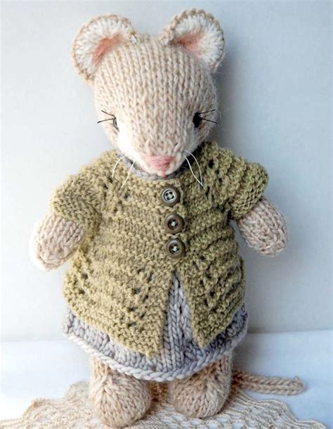 Cute Knitted Mouse Knitting Pattern Artofit