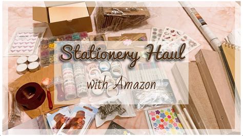 📦 Stationery Haul With Amazon Youtube