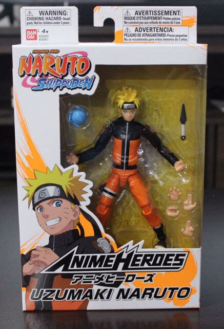 Bandai Naruto Shippuden Anime Hero Series 6 Inch Uzumaki Naruto Action