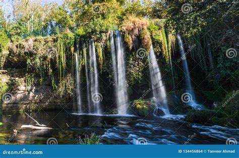 Famous Kursunlu Waterfalls In Antalya Turkey Stock Photo Image Of