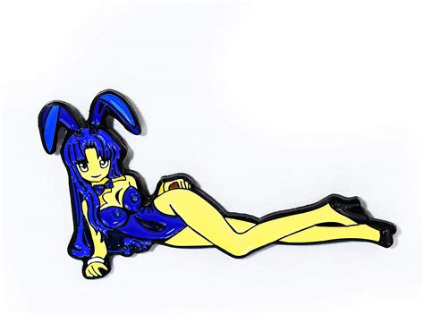 hot kawaii blue sex bunny girl ecchi hentai anime pendant lapel hat pin