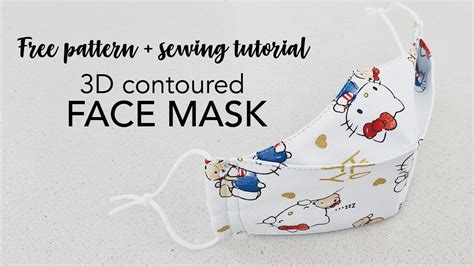 Watch the 3d mask video first and then follow the written step by step instructions below. FREE PATTERN 6 sizes Kids and Adults - No Gap Good Fit 3D ...