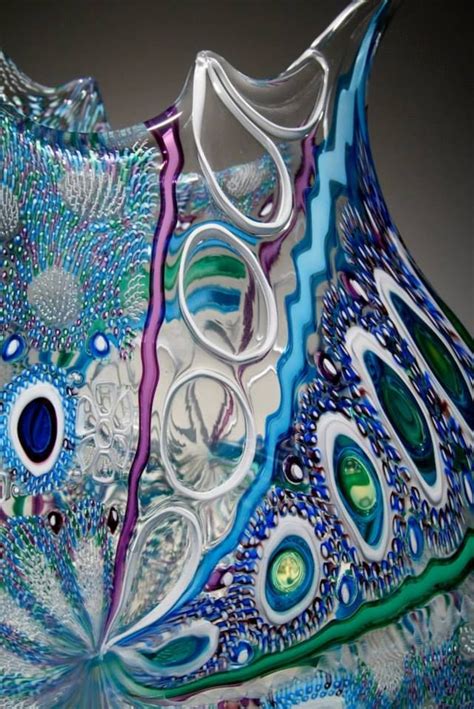 David Patchen Detail Glass Artists Glass Art Crushed Glass