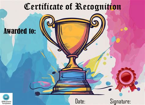 Student Recognition Award Template Templates At