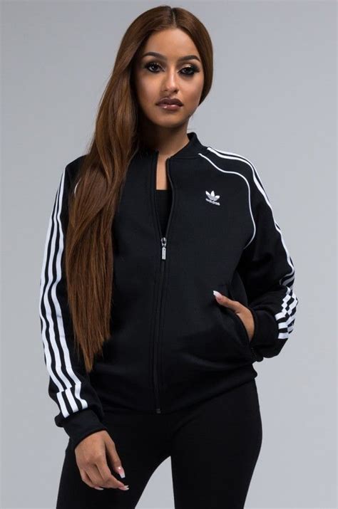 Front View Adidas Somewhere To Be Track Jacket In Black Adidas Jacket