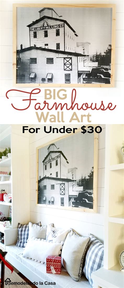 Diy Big Farmhouse Wall Art For Under 30 Remodelando La Casa