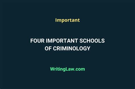 What Is Criminology And 4 Important Schools Of Criminology