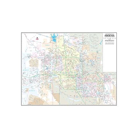 Buy Metropolitan Phoenix Arterial And Collector Streets Full Size