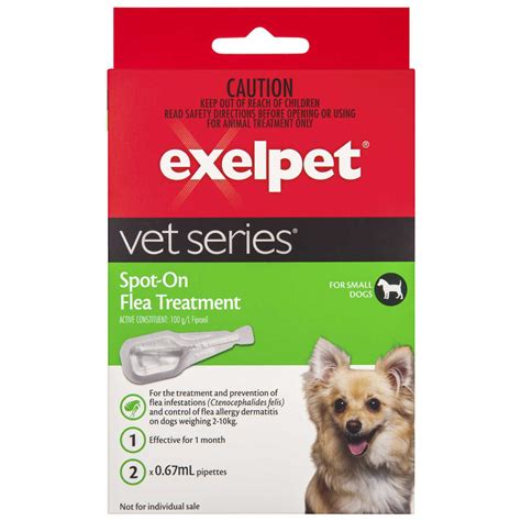 Exelpet Vet Series Spot On Flea Treatment 2 Pack Small Dogs Big W