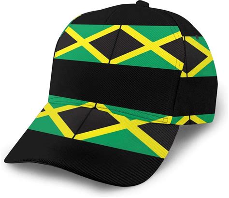 Jamaica Flag Baseball Cap Trucker Hat Mesh Baseball Cap Sun Hat For