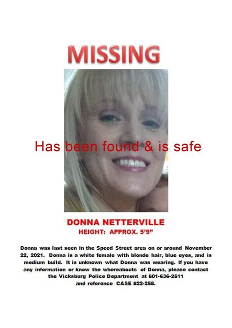 Missing Woman Found Safe Vicksburg Daily News