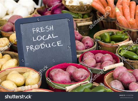 Fresh Produce On Sale At The Local Farmers Market Stock Photo