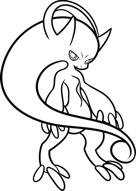 Pokemon Mewtwo Drawing Free Download On Clipartmag