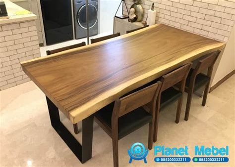 desain meja makan minimalis  kayu contoh desain furniture
